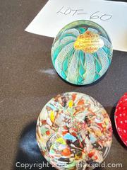 MaxSold Auction: Set of 9 Murano Glass Paperweights, Alfredo Barbini label - Morgan Hill (California, USA) SELLER MANAGED Estate Sale Online Auction - Oak Glen Avenue