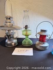 MaxSold Auction: Vintage Railroad Kerosene Pressure Signal Lantern - Glass & Metal - Morgan Hill (California, USA) SELLER MANAGED Estate Sale Online Auction - Oak Glen Avenue