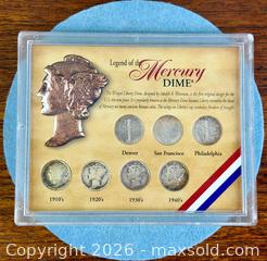 MaxSold Auction: Legend of the Mercury Dime Set 1910s - 1940s - Hamilton (Ontario, Canada) SELLER MANAGED Estate Sale Online Auction - Gertrude Street