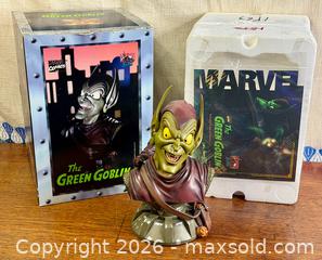 MaxSold Auction: Marvel Comics The Green Goblin Bust Figure Statue - Hamilton (Ontario, Canada) SELLER MANAGED Estate Sale Online Auction - Gertrude Street