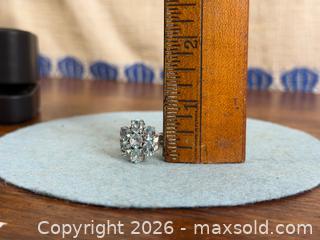 MaxSold Auction: Sterling Silver Blue Topaz Cluster Ring - Hamilton (Ontario, Canada) SELLER MANAGED Estate Sale Online Auction - Gertrude Street