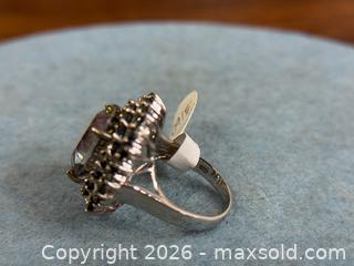 MaxSold Auction: Sterling Silver Mystic Topaz Halo Ring with Blue & Clear Accents - Hamilton (Ontario, Canada) SELLER MANAGED Estate Sale Online Auction - Gertrude Street