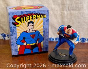 MaxSold Auction: Superman Golden Age Statue - 2000 DC Dave Grossman - Clark Kent to SUPERMAN - Hamilton (Ontario, Canada) SELLER MANAGED Estate Sale Online Auction - Gertrude Street