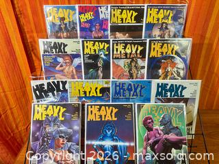MaxSold Auction: Vintage Lot of Heavy Metal Comic Fantasy Sci-Fi Magazines - Hamilton (Ontario, Canada) SELLER MANAGED Estate Sale Online Auction - Gertrude Street