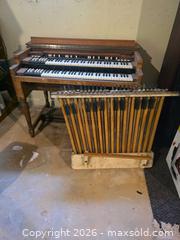 MaxSold Auction: Vintage Two-Manual Console Organ with Removable Pedalboard - Fayetteville (Georgia, USA) SELLER MANAGED Estate Sale Online Auction - East Camelot Drive