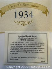 MaxSold Auction: 1934 - American Historical Society - Coin Collection - Mountain View (California, USA) SELLER MANAGED Downsizing Online Auction - Awalt Drive