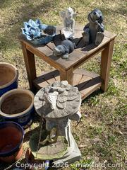 MaxSold Auction: Assorted Garden Decor Lot: Pots, Birdbath, Lanterns, Statues - Ottawa (Ontario, Canada) PARTNER MANAGED Downsizing Online Auction - Closse Way