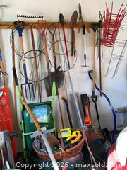 MaxSold Auction: Assorted Garden Tools Lot – Rakes, Shovels, Hand Tools, Spreader - Ottawa (Ontario, Canada) PARTNER MANAGED Downsizing Online Auction - Closse Way