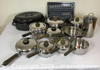 MaxSold Auction: “Lagostina” Stainless Steel Cookware Set — with Roasting Pans - Ottawa (Ontario, Canada) PARTNER MANAGED Downsizing Online Auction - Closse Way
