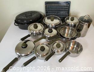 MaxSold Auction: “Lagostina” Stainless Steel Cookware Set — with Roasting Pans - Ottawa (Ontario, Canada) PARTNER MANAGED Downsizing Online Auction - Closse Way