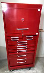 MaxSold Auction: Mastercraft Red Steel Rolling Tool Cabinet Top Chest - Ottawa (Ontario, Canada) PARTNER MANAGED Downsizing Online Auction - Closse Way