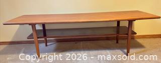 MaxSold Auction: Mid-Century Modern Teak Coffee Table with Lower Shelf - Ottawa (Ontario, Canada) PARTNER MANAGED Downsizing Online Auction - Closse Way