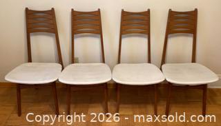MaxSold Auction: Mid-Century Modern Teak Dining Chairs - Ottawa (Ontario, Canada) PARTNER MANAGED Downsizing Online Auction - Closse Way