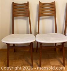 MaxSold Auction: Mid-Century Modern Teak Dining Chairs - Ottawa (Ontario, Canada) PARTNER MANAGED Downsizing Online Auction - Closse Way