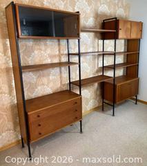 MaxSold Auction: Mid-Century Scandinavian Modular Wood & Metal Wall Unit - Ottawa (Ontario, Canada) PARTNER MANAGED Downsizing Online Auction - Closse Way
