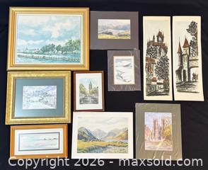 MaxSold Auction: Mixed Lot: 10+ Framed Prints & Originals — Landscapes & Cityscapes - Ottawa (Ontario, Canada) PARTNER MANAGED Downsizing Online Auction - Closse Way