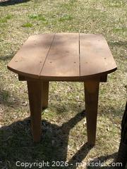 MaxSold Auction: Set of 2 Dark Brown Wicker Patio Chairs with Wood Side Table - Ottawa (Ontario, Canada) PARTNER MANAGED Downsizing Online Auction - Closse Way