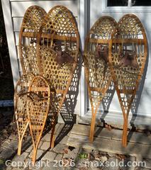 MaxSold Auction: Vintage Wooden Snowshoes   - Ottawa (Ontario, Canada) PARTNER MANAGED Downsizing Online Auction - Closse Way
