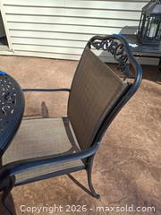 MaxSold Auction: "Agro" Patio Table, Chairs,  Umbrella Stand A - Bethlehem Township (Pennsylvania, USA) PARTNER MANAGED Downsizing Online Auction - Margate Road