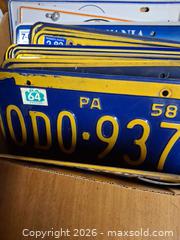 MaxSold Auction: Vintage License Plates A - Bethlehem Township (Pennsylvania, USA) PARTNER MANAGED Downsizing Online Auction - Margate Road