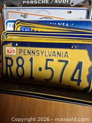 MaxSold Auction: Vintage License Plates A - Bethlehem Township (Pennsylvania, USA) PARTNER MANAGED Downsizing Online Auction - Margate Road