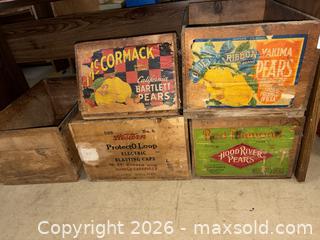 MaxSold Auction: Wood Advertising Boxes B - Bethlehem Township (Pennsylvania, USA) PARTNER MANAGED Downsizing Online Auction - Margate Road