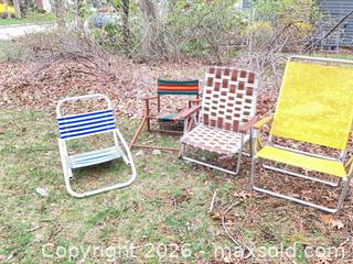 MaxSold Auction: Beach and yard chairs - Medfield (Massachusetts, USA) SELLER MANAGED Downsizing Online Auction - Hearthstone Drive
