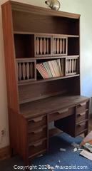 MaxSold Auction: MCM desk with hutch top and chair  - Medfield (Massachusetts, USA) SELLER MANAGED Downsizing Online Auction - Hearthstone Drive