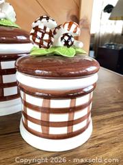 MaxSold Auction: Seymour Mann Mushroom canisters  - Medfield (Massachusetts, USA) SELLER MANAGED Downsizing Online Auction - Hearthstone Drive