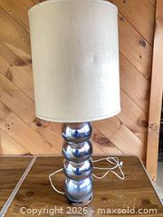MaxSold Auction: vintage stacked chrome lamp - Medfield (Massachusetts, USA) SELLER MANAGED Downsizing Online Auction - Hearthstone Drive