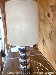 MaxSold Auction: vintage stacked chrome lamp - Medfield (Massachusetts, USA) SELLER MANAGED Downsizing Online Auction - Hearthstone Drive