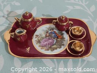 MaxSold Auction: 10 piece limoges mini teapot set.  Signed - View Royal (British Columbia, Canada) SELLER MANAGED Downsizing Online Auction - Pheasant Lane