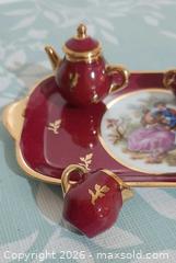 MaxSold Auction: 10 piece limoges mini teapot set.  Signed - View Royal (British Columbia, Canada) SELLER MANAGED Downsizing Online Auction - Pheasant Lane