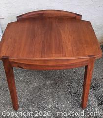 MaxSold Auction: MCM Vintage barrel side table - View Royal (British Columbia, Canada) SELLER MANAGED Downsizing Online Auction - Pheasant Lane