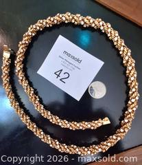 MaxSold Auction: VTG Rope Necklace w/Crystal's  - View Royal (British Columbia, Canada) SELLER MANAGED Downsizing Online Auction - Pheasant Lane