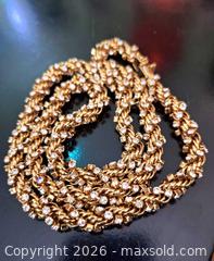 MaxSold Auction: VTG Rope Necklace w/Crystal's  - View Royal (British Columbia, Canada) SELLER MANAGED Downsizing Online Auction - Pheasant Lane