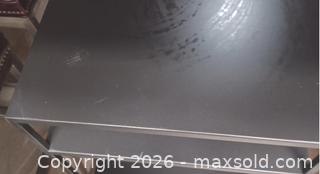 MaxSold Auction: Black Metal Modern Industrial 3-Shelf Side/End Table - Washington (District of Columbia, USA) SELLER MANAGED Moving Online Auction - 15th Street Northeast