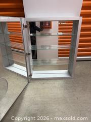 MaxSold Auction: Kohler / Wall-Mounted Aluminum Medicine Cabinet with Mirrored Doors - Washington (District of Columbia, USA) SELLER MANAGED Moving Online Auction - 15th Street Northeast