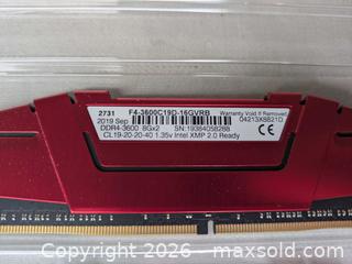 MaxSold Auction: G.Skill Ripjaws V F4?3600C19D 8GB×2  - Toronto (Ontario, Canada) SELLER MANAGED Moving Online Auction - Watson Avenue