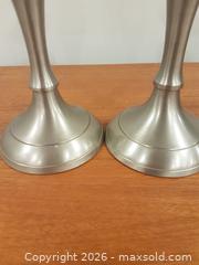 MaxSold Auction: Bombay Company Brushed Silver Candle Holders – Pair - Milton (Ontario, Canada) SELLER MANAGED Downsizing Online Auction - Asleton Boulevard