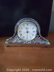 MaxSold Auction: Collezio Quartz Crystal?Style Desk Clock - Milton (Ontario, Canada) SELLER MANAGED Downsizing Online Auction - Asleton Boulevard