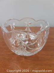 MaxSold Auction: Cut Crystal Bowl – Scalloped Rim & Floral Pattern - Milton (Ontario, Canada) SELLER MANAGED Downsizing Online Auction - Asleton Boulevard
