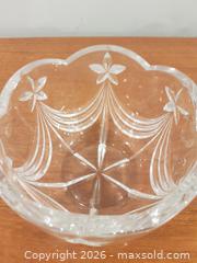 MaxSold Auction: Cut Crystal Bowl – Scalloped Rim & Floral Pattern - Milton (Ontario, Canada) SELLER MANAGED Downsizing Online Auction - Asleton Boulevard