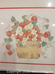 MaxSold Auction: Framed Floral Gift?Box Illustration Signed “Nancy” - Milton (Ontario, Canada) SELLER MANAGED Downsizing Online Auction - Asleton Boulevard