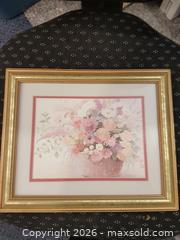 MaxSold Auction: Framed Floral Still?Life Artwork - Milton (Ontario, Canada) SELLER MANAGED Downsizing Online Auction - Asleton Boulevard