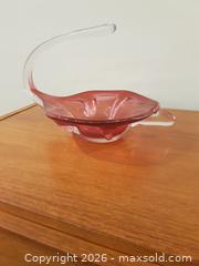 MaxSold Auction: Hand?Blown Art Glass Sculpture – Pink & Clear Free?Form Design - Milton (Ontario, Canada) SELLER MANAGED Downsizing Online Auction - Asleton Boulevard