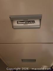 MaxSold Auction: SteelWorks Two?Drawer Metal Filing Cabinet (#2) - Milton (Ontario, Canada) SELLER MANAGED Downsizing Online Auction - Asleton Boulevard