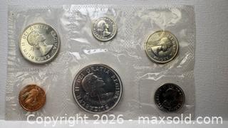 MaxSold Auction: 1964 Canadian Silver Proof-like Mint Set, featuring six coins sealed in original plastic.  - Toronto (Ontario, Canada) SELLER MANAGED Reseller Online Auction - Dartmoor Drive