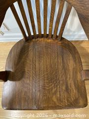 MaxSold Auction: Antique "A.A. Langford Co. Limited" Oak Banker Chair # 3. - Mississauga (Ontario, Canada) SELLER MANAGED Estate Sale Online Auction - Greenbower Court