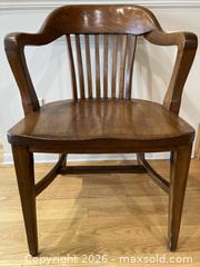 MaxSold Auction: Antique "Canada Furniture Manufacturers" Oak Banker Chair # 1. - Mississauga (Ontario, Canada) SELLER MANAGED Estate Sale Online Auction - Greenbower Court